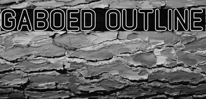 GABOED Outline Font examples