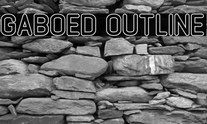 GABOED Outline Font examples
