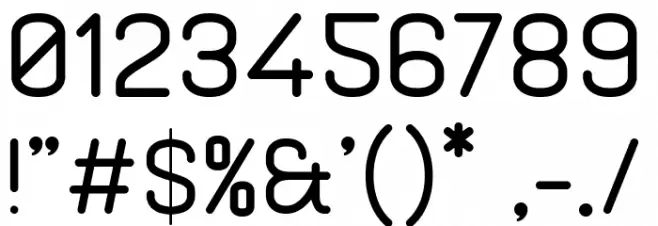 GABOED thin Font OTHER CHARS