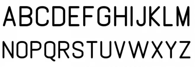GABOED thin 字体 小写