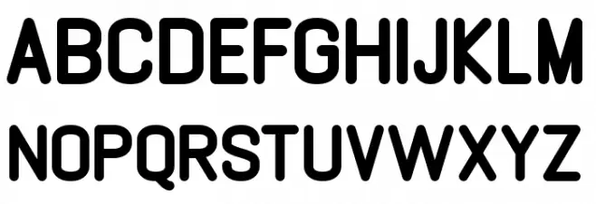 GABOED Шрифта ВЕРХНИЙ