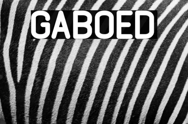 GABOED Font examples