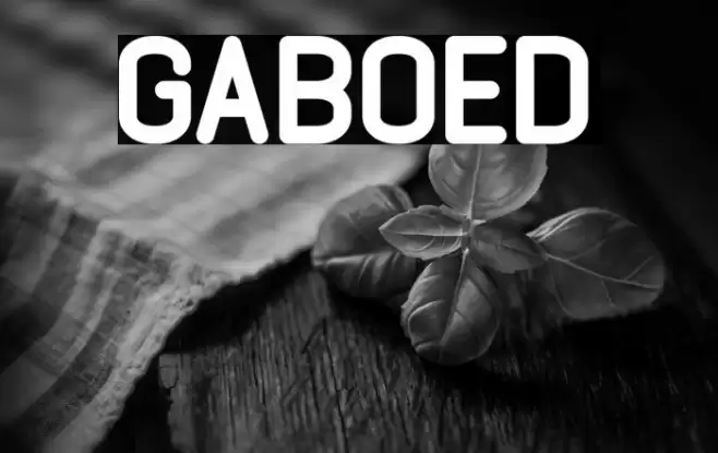 GABOED Font examples