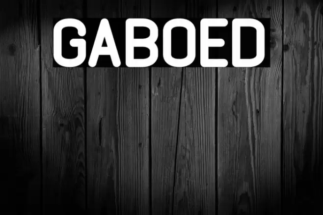 GABOED Font examples