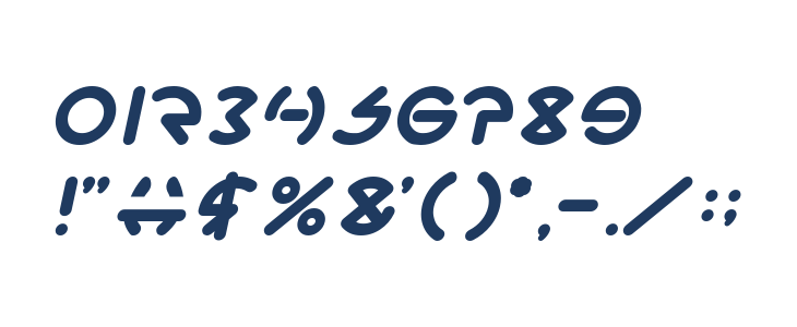 GABRIELLE Bold Italic Other Characters