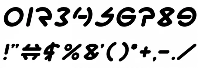 GABRIELLE Bold Italic Font OTHER CHARS