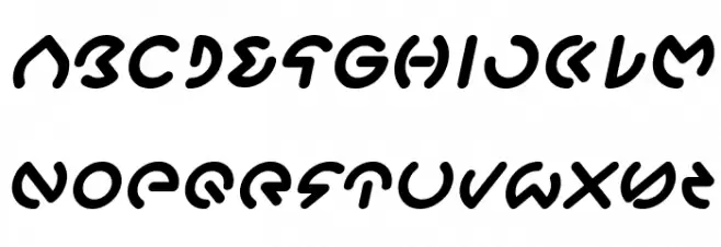 GABRIELLE Bold Italic Polices MAJUSCULES