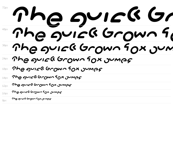 GABRIELLE Bold Italic Waterfall