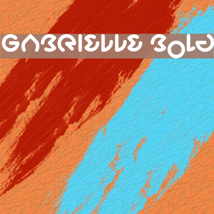 GABRIELLE Bold Font examples