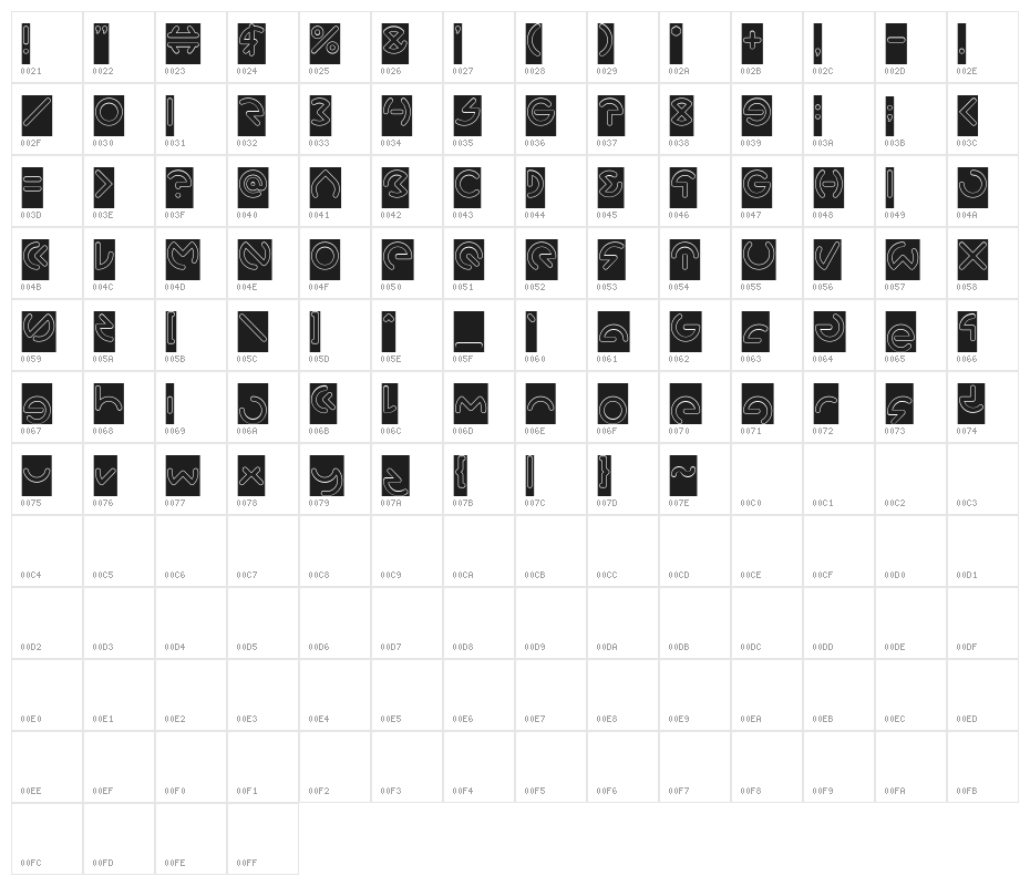 GABRIELLE-Hollow Character Map
