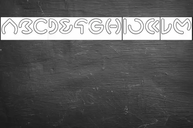 GABRIELLE-Hollow Font examples