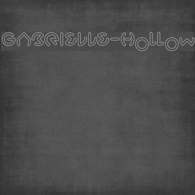 GABRIELLE-Hollow Font examples