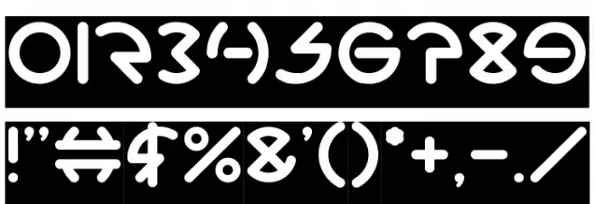 GABRIELLE-Inverse Font OTHER CHARS