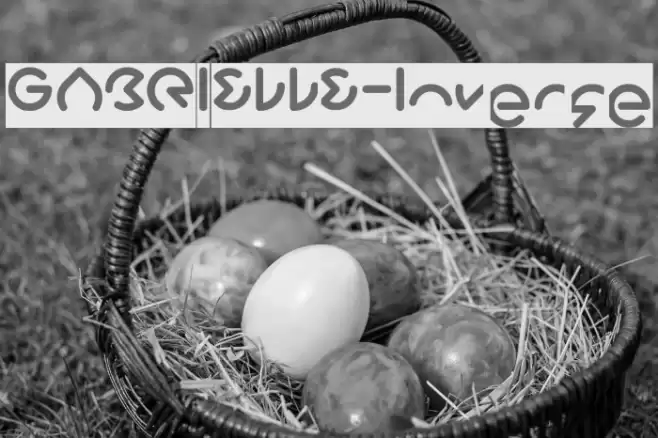 GABRIELLE-Inverse Font examples