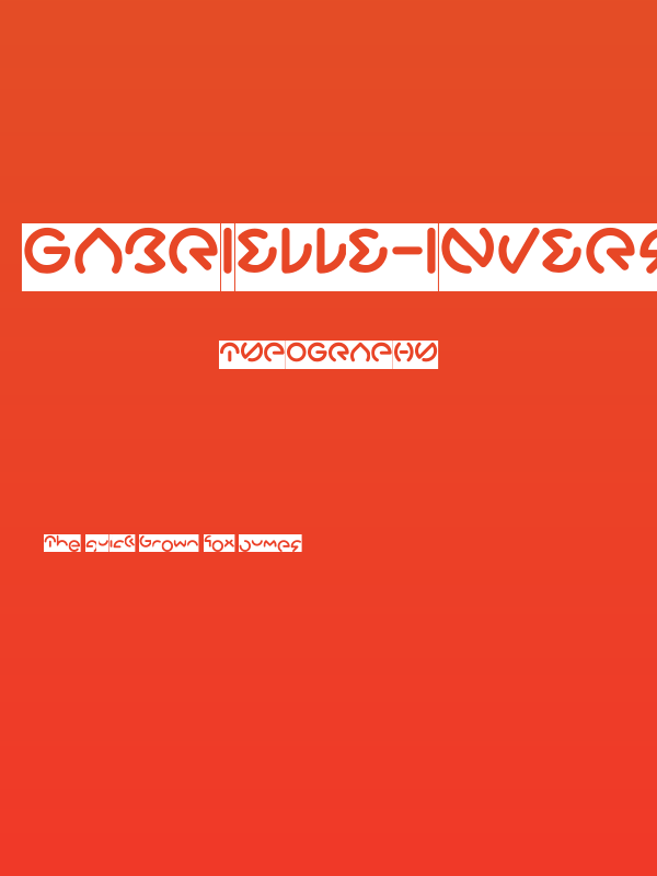 GABRIELLE-Inverse Poster