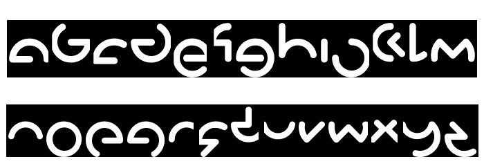 GABRIELLE-Inverse Font LOWERCASE
