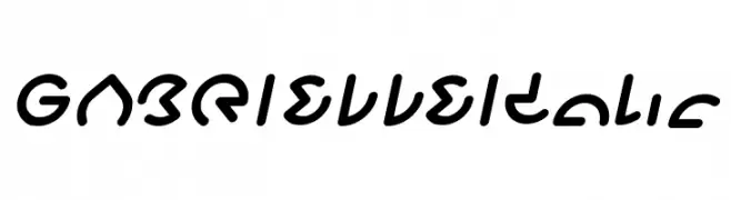 GABRIELLE Italic  Скачать бесплатные шрифты