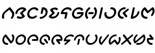 GABRIELLE Italic Font Litere mari