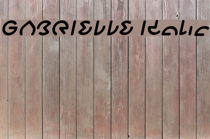 GABRIELLE Italic Font examples