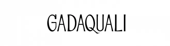 GADAQUALI  नि: शुल्क फ़ॉन्ट्स डाउनलोड