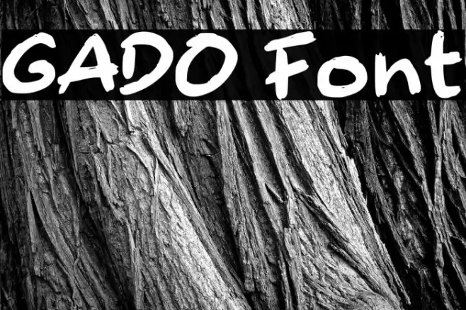 GADO Font examples