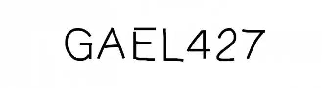 GAEL427  Frei Schriftart Herunterladen