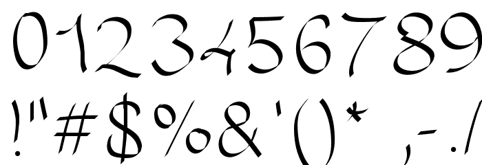 GAELLEnumber7 Font OTHER CHARS