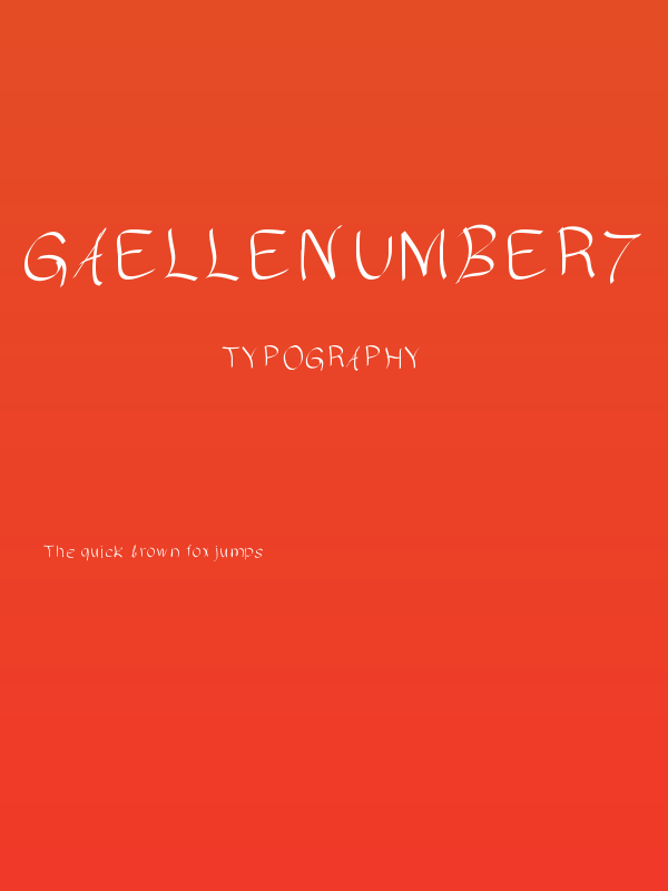 GAELLEnumber7 Poster