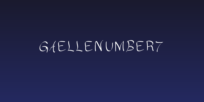 GAELLEnumber7 Social Header