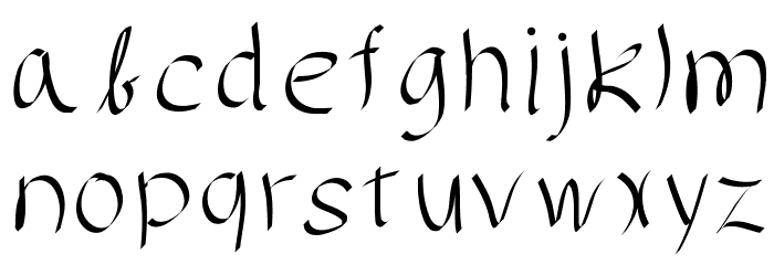 GAELLEnumber7 Font LOWERCASE