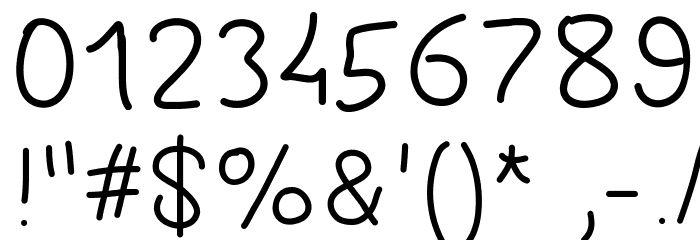 GAELLEnumber8 Font OTHER CHARS