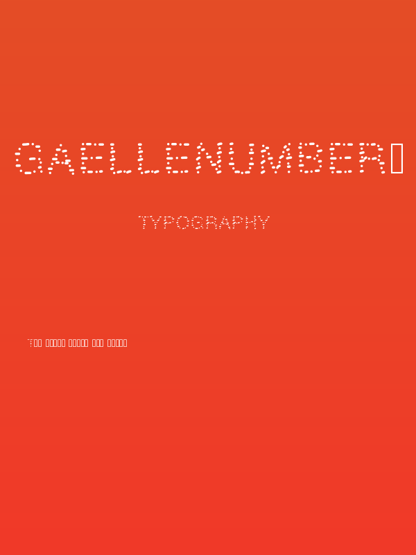 GAELLEnumber9 Poster