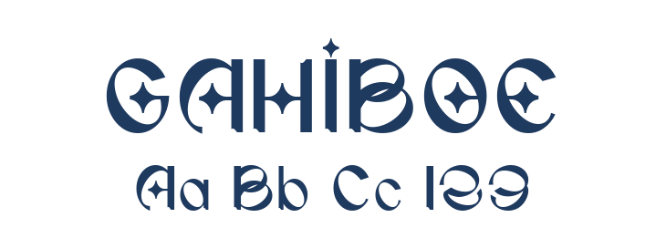 GAHIBOE Font Preview