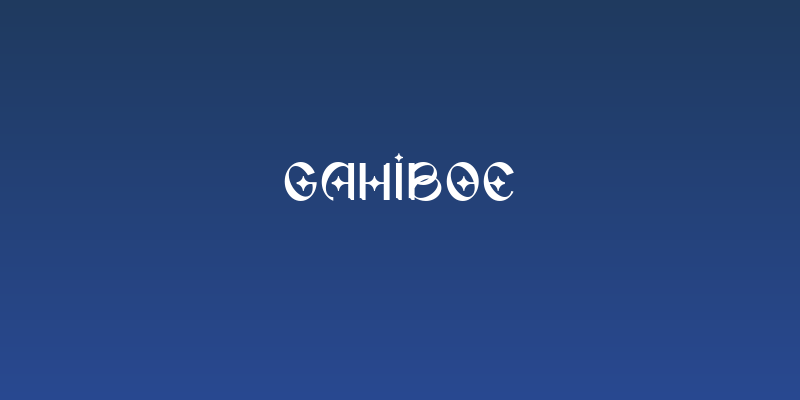 GAHIBOE Social Header