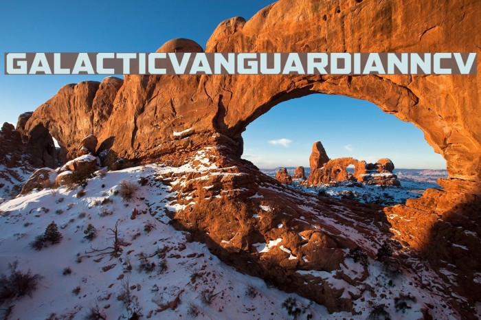 GALACTICVANGUARDIANNCV Font examples