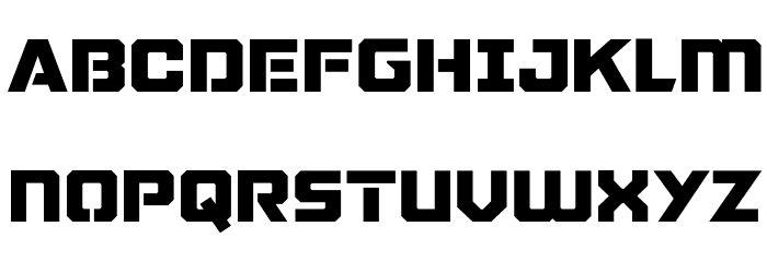 GALACTICVANGUARDIANNCV Font LOWERCASE