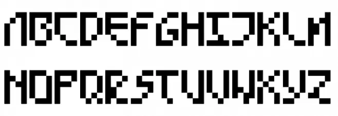 GALAKTIKA 字体 大写