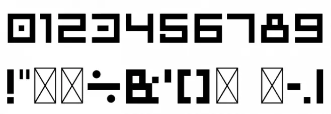 GALAXIA Font OTHER CHARS