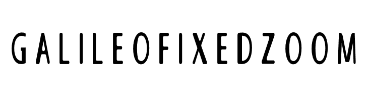 GALILEO FIXED ZOOM  baixar fontes gratis