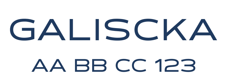 GALISCKA Font Preview
