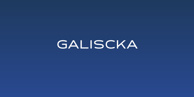 GALISCKA Social Header