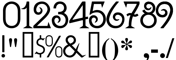 GALLAECIA Normal Font OTHER CHARS