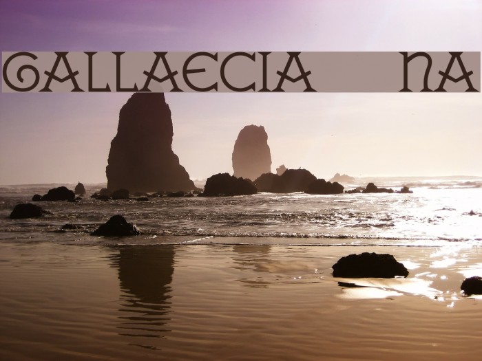 GALLAECIA Normal Font examples