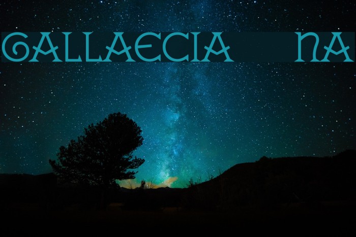 GALLAECIA Normal Font examples