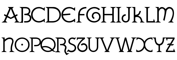 GALLAECIA Normal Font LOWERCASE