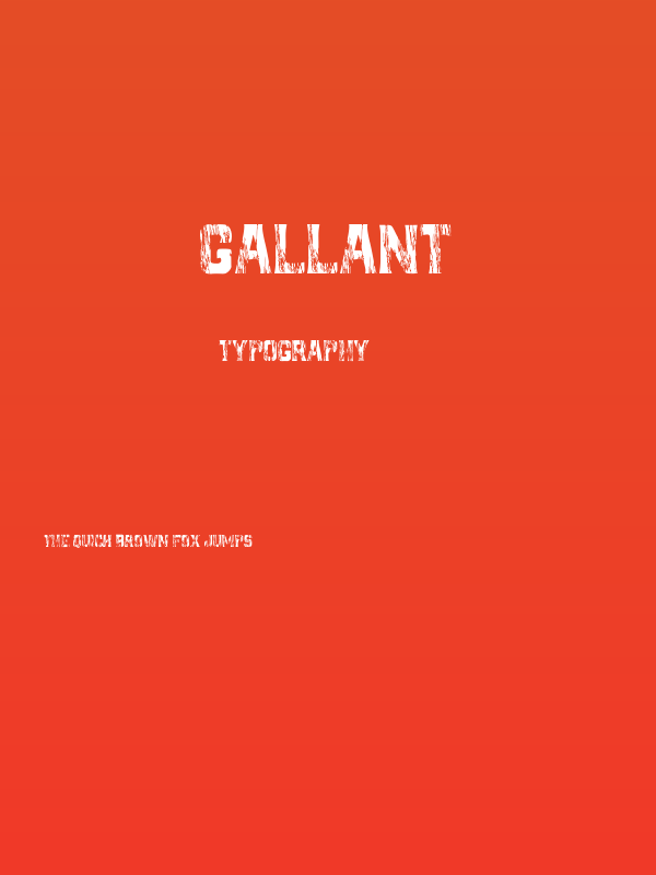 GALLANT Poster