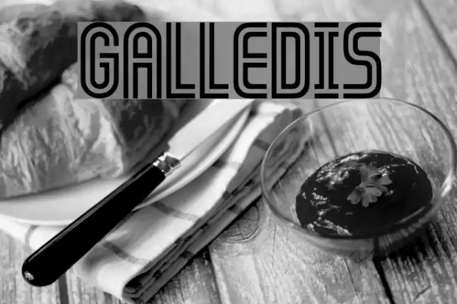 GALLEDIS Font examples