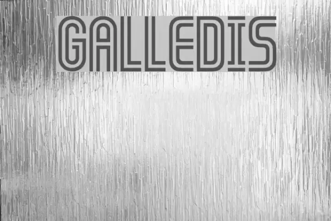 GALLEDIS Font examples