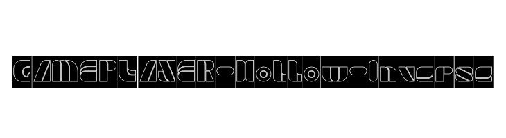 GAME PLAYER-Hollow-Inverse  لخطوط تنزيل