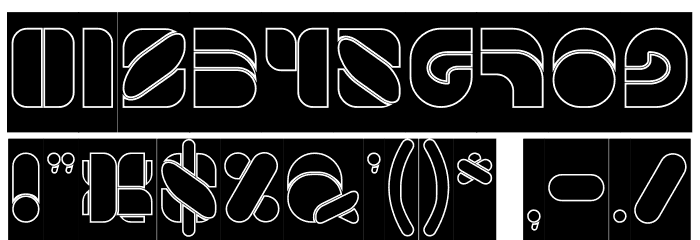 GAME PLAYER-Hollow-Inverse Font OTHER CHARS